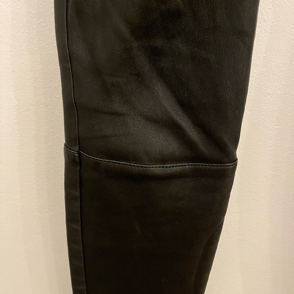 Anon Atelier Designer Black Lambskin Leather Pants Leggings size 4 - Picture 2 of 10